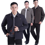 Middle-aged Men's Casual Jacket Autumn Outerwear Top - WOMONA.COM