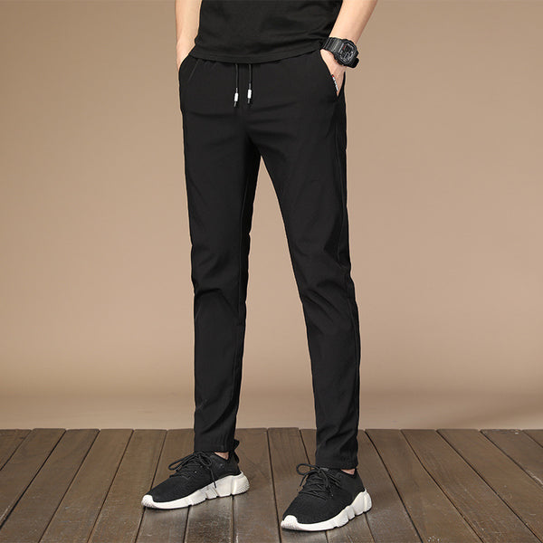 Summer New Ice Silk Casual Pants Men - WOMONA.COM