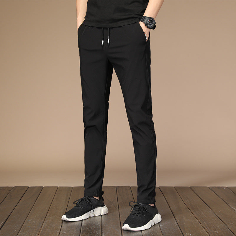 Summer New Ice Silk Casual Pants Men - WOMONA.COM