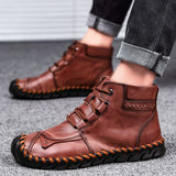 Leather shoes leather men casual shoes - WOMONA.COM