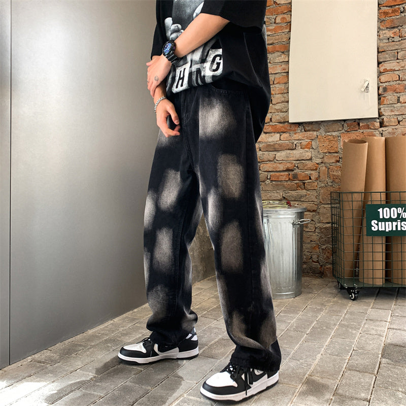 High Street Tie-dye Hip-hop Jeans For Men - WOMONA.COM