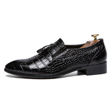 Pointed leather shoes for men - WOMONA.COM