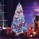 Xmas Tree W  Remote-Controlled 250 Multi-Color Lights Decor