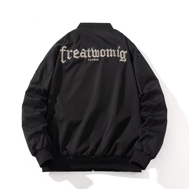 Men's Pilot Jacket in Regular & Quilted Styles, Black - Regular - product view 5