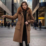 Parka Women's Overknee Long Cotton Coat Jacket