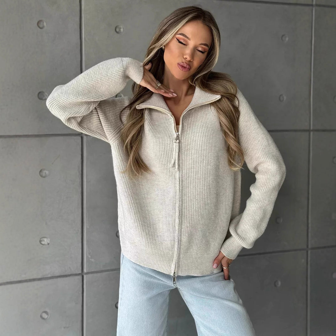 Women's Double-Zip Knit Pullover - product view 1