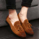 Pea shoes leather shoes for men - WOMONA.COM