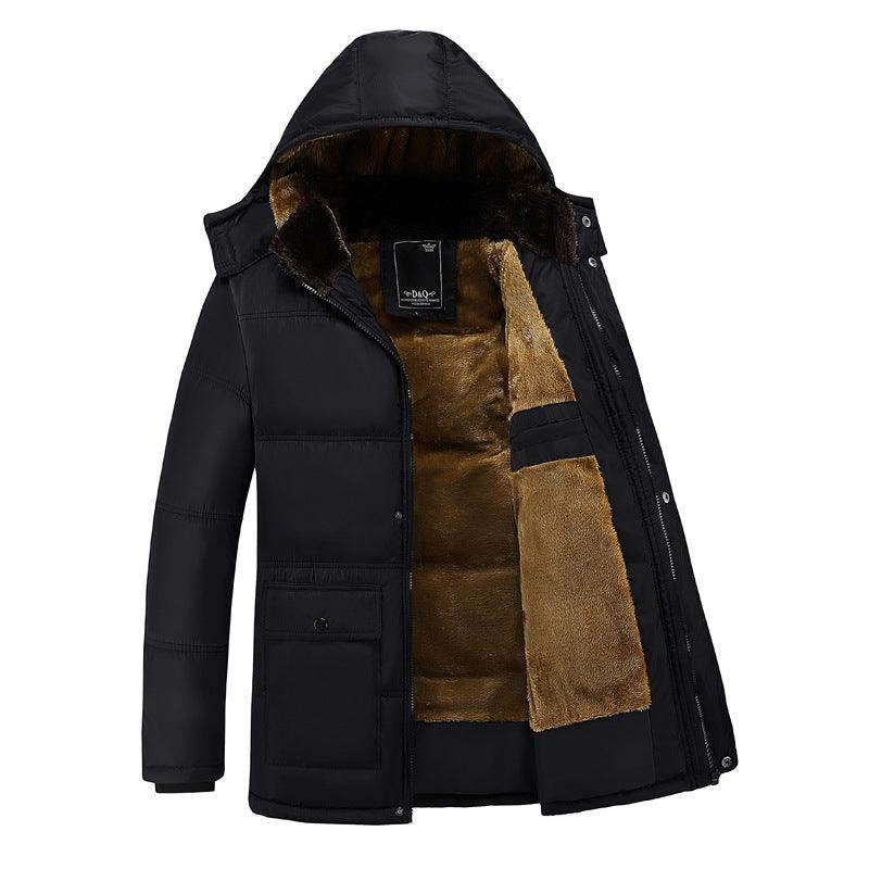 Men's Plush Coat Cotton Suit New Style - WOMONA.COM