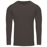 Men Long Sleeves T-Shirts Mesh Breathable Gyms - WOMONA.COM