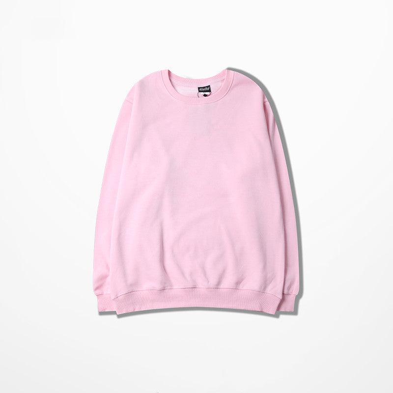 Loose cotton crew neck sweater - WOMONA.COM