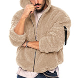 Warm Hooded Zipper Casual Jacket Coat - WOMONA.COM