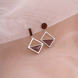 Temperament Asymmetrical Frosty Earrings - WOMONA.COM