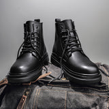 Fashion Personality Side Zipper Martin Boots For Men - WOMONA.COM