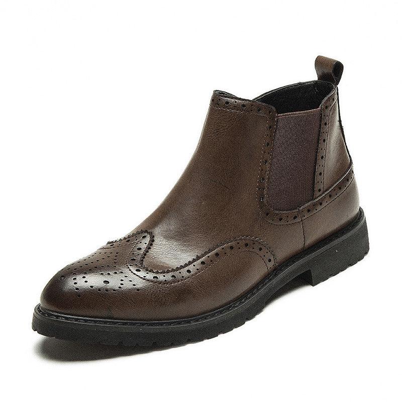 Pointed Toe Business Plus Size Men's Boots - WOMONA.COM