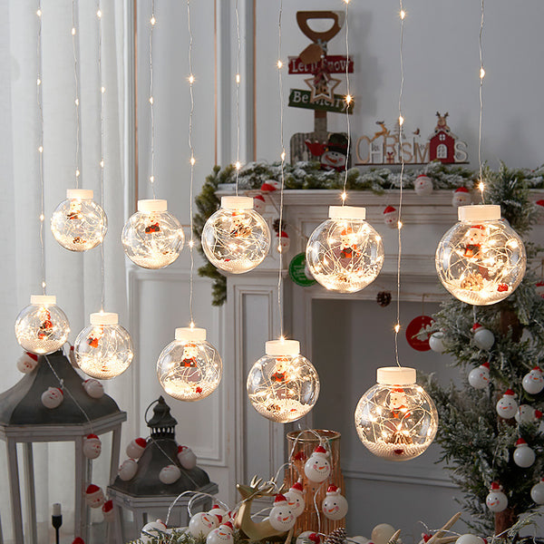 Curtain Lights Decorate Christmas Tree Pendants - WOMONA.COM