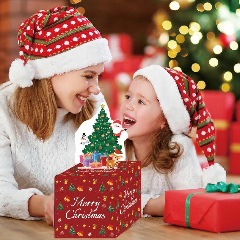 Red Christmas Money Box Christmas Party Decoration - WOMONA.COM