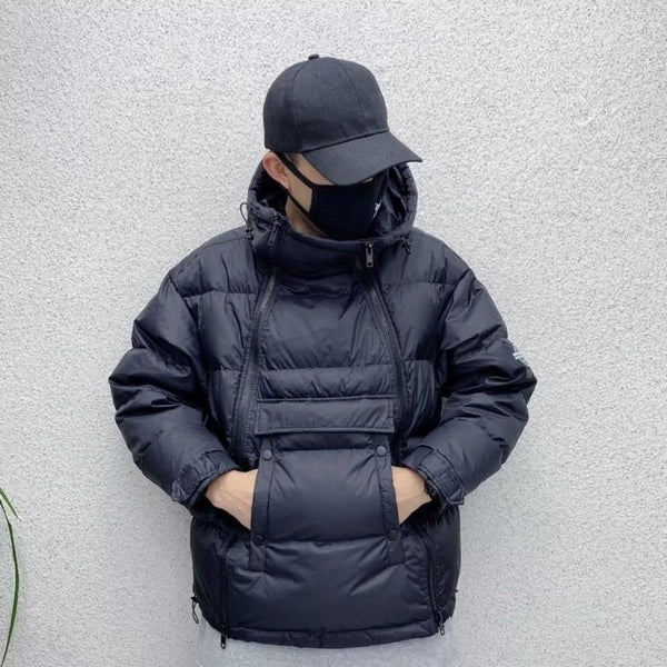 Men's Hooded Cotton-padded Jacket - WOMONA.COM