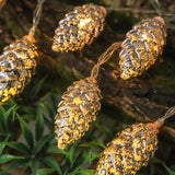 Christmas Decorative Lights Simulation Pine Cone String Lights - WOMONA.COM