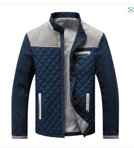 Chaqueta informal para hombre, tratamiento sin planchado, prenda exterior de algodón, manga larga