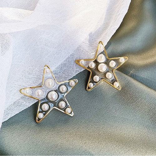 Fashion Pearl Stud Earrings - WOMONA.COM