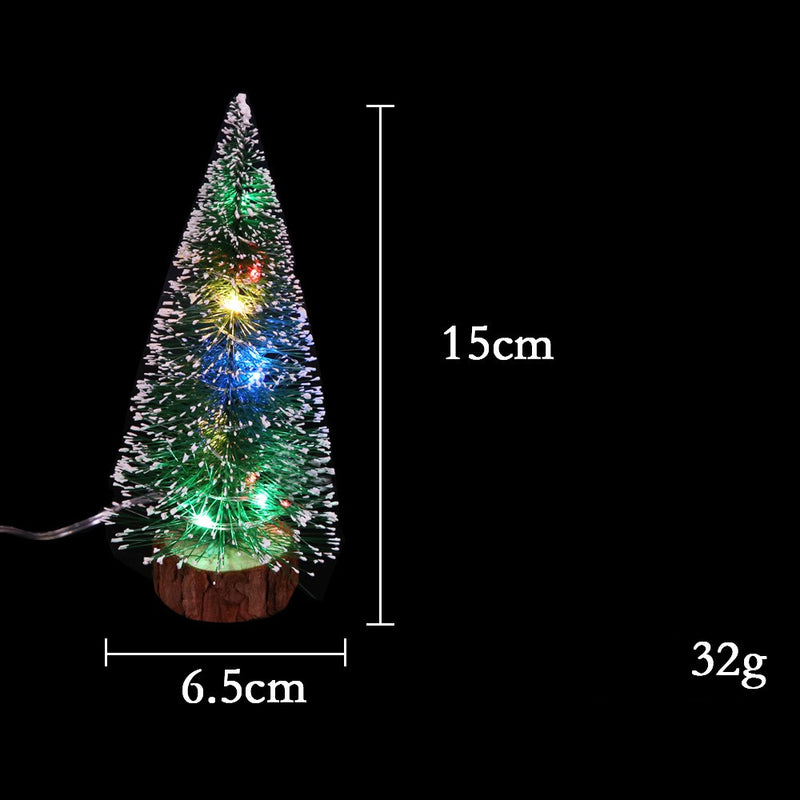 Christmas Decorations LED Lights Mini Christmas Tree - WOMONA.COM