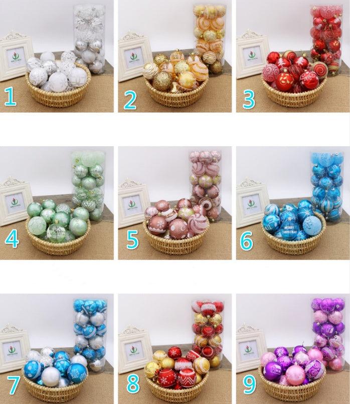 Christmas ball, bright ball, 6cm24 - WOMONA.COM