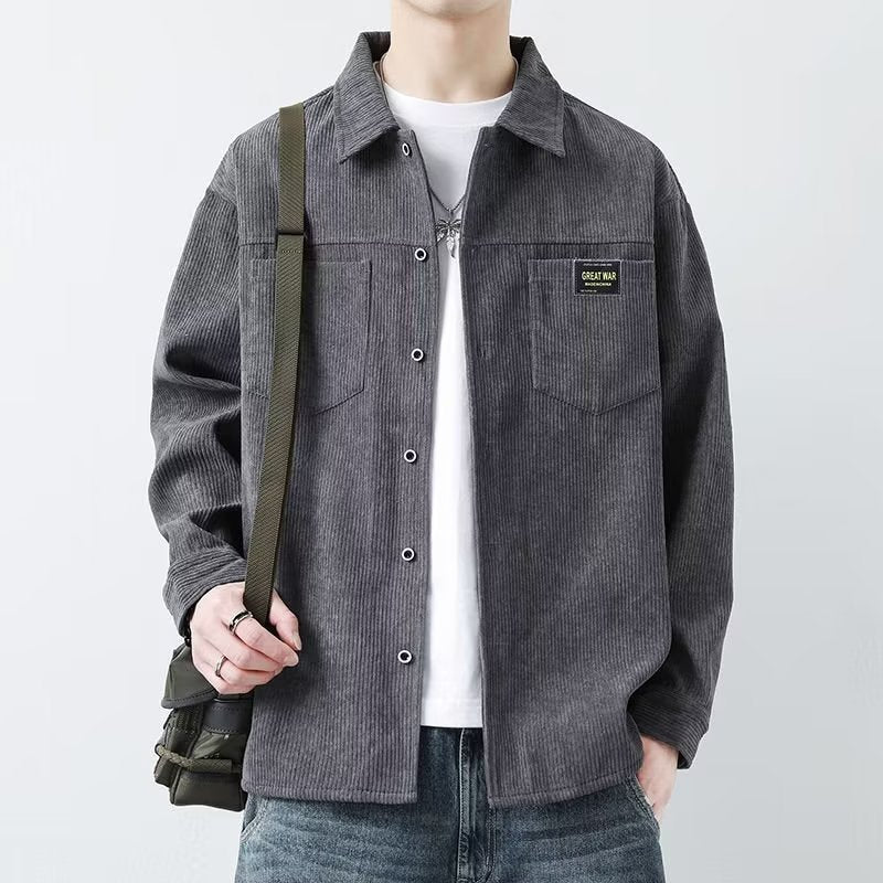 Men's Relaxed Corduroy Overshirt - product view 1