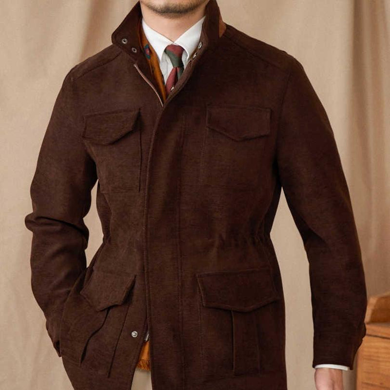 Multi-pocket Safari Vintage Coat