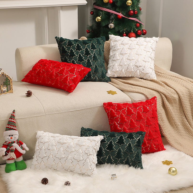 Holiday Ornament Pillow Bedroom Bedside Plush Pillowcase