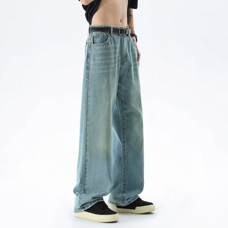 All-matching Fashion Brand Loose Straight Long Pants - WOMONA.COM