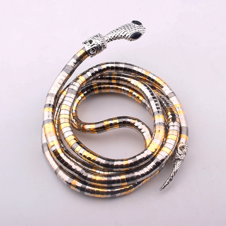 Collar Alloy Snake Bracelet Necklace - WOMONA.COM