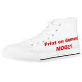 Christmas Pattern Canvas Shoes Men And Women Couple Sneakers - WOMONA.COM