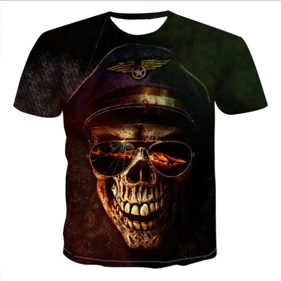 Mens Skull T shirts 3D t- shirts - WOMONA.COM