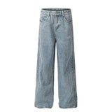 Fashion Side Striped Button Jeans For Men - WOMONA.COM