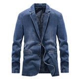 Handsome Fit Suit Spring And Autumn Denim Jacket