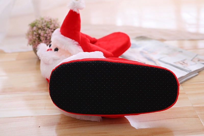 Santa Claus Cotton Shoes Slippers Plush Toy Gift Winter - WOMONA.COM