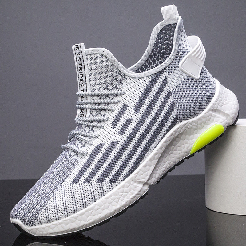 Fashion Flying Woven Breathable Running Shoes - WOMONA.COM