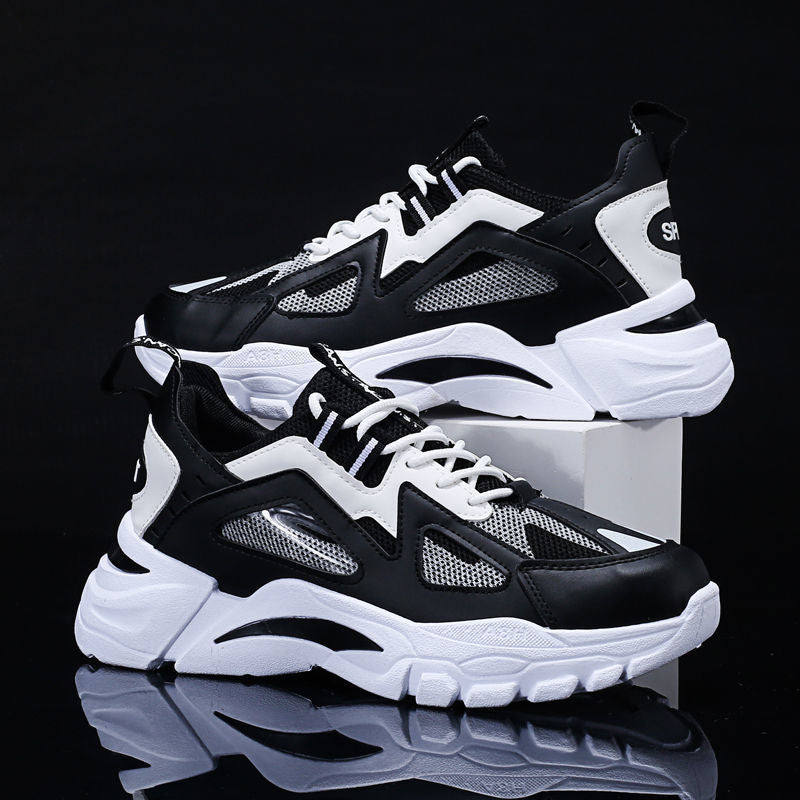 White Sneakers Men Non Slip Walking Running Shoes Sports - WOMONA.COM