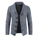 Knitted Cardigan V Neck Loose Thick Sweater Jacket - WOMONA.COM