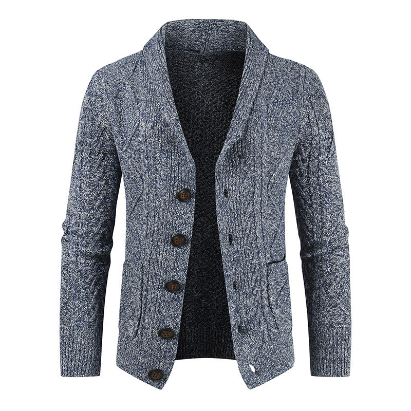 Knitted Cardigan V Neck Loose Thick Sweater Jacket - WOMONA.COM