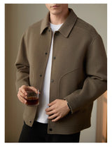 Double-sided Woolen Coat Men's - WOMONA.COM