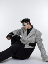 Design Felt Woolen Suit Jacket - WOMONA.COM