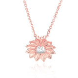 Jewelry Sunflower Zircon Ladies Necklace - WOMONA.COM