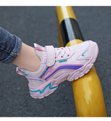 Zapatillas deportivas informales de piel impermeables para niñas