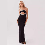 Tube Top Strickkleid Damen