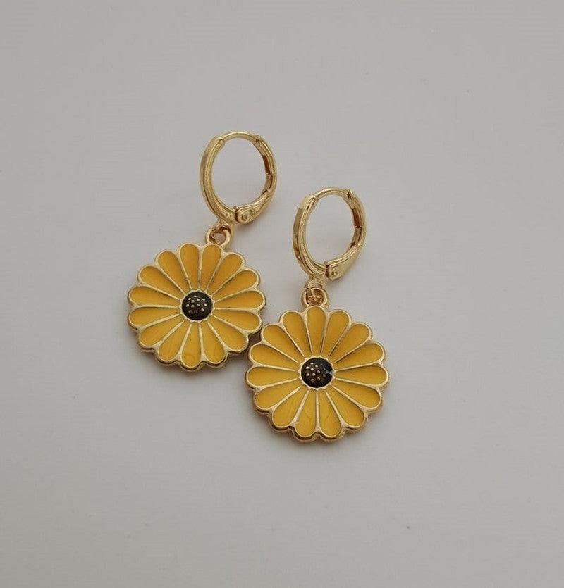 Yellow Daisy Earrings
