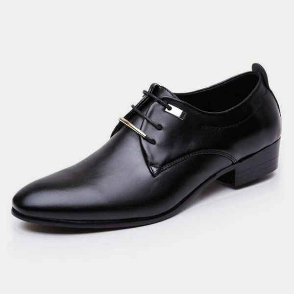 NEW Men Flats Leather Shoes Brogue Pointed Oxford Flat Male - WOMONA.COM