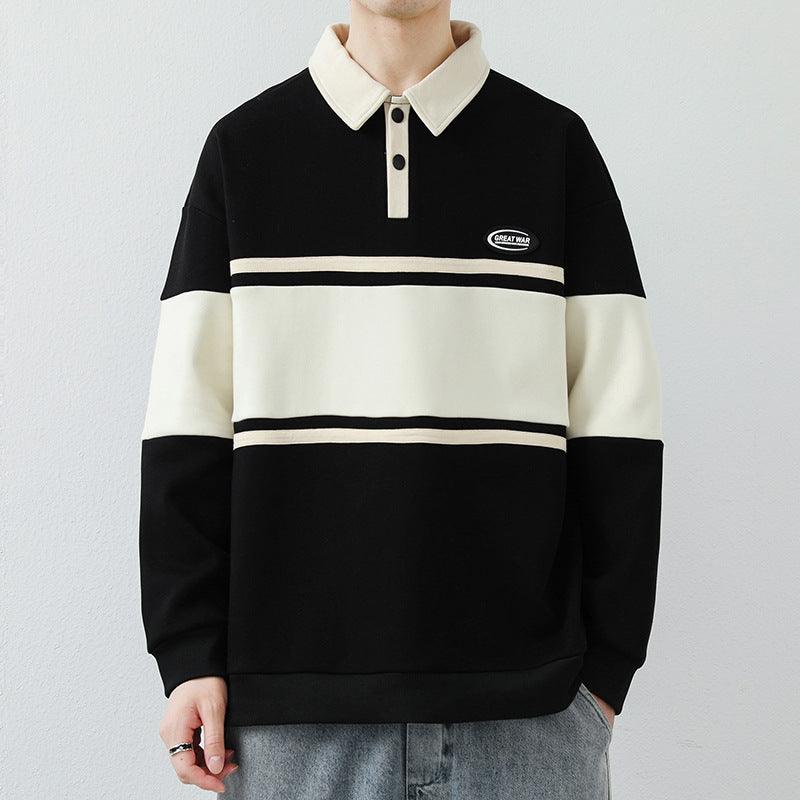 Lapel Street Striped High-end Fashion Brand Top - WOMONA.COM