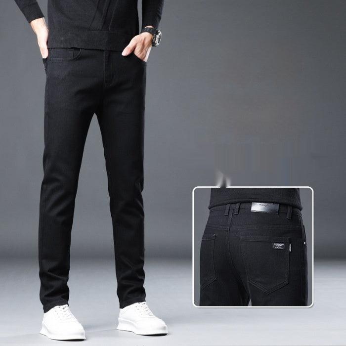 Versatile Stretch Slim Straight Men's Jeans - WOMONA.COM