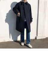 British Style Trench Coat Woolen Cloth - WOMONA.COM